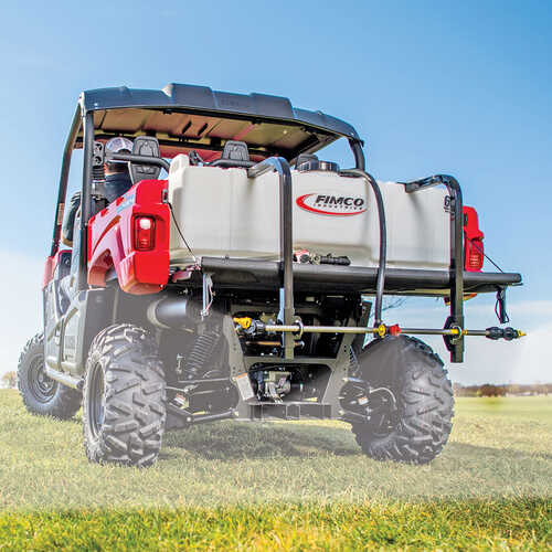 Fimco 65-Gallon UTV Sprayer with Stainless Steel 3-Nozzle Broadcast Boom