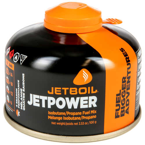 JetBoil JetPower Fuel, 100g Canisters, Case of 24