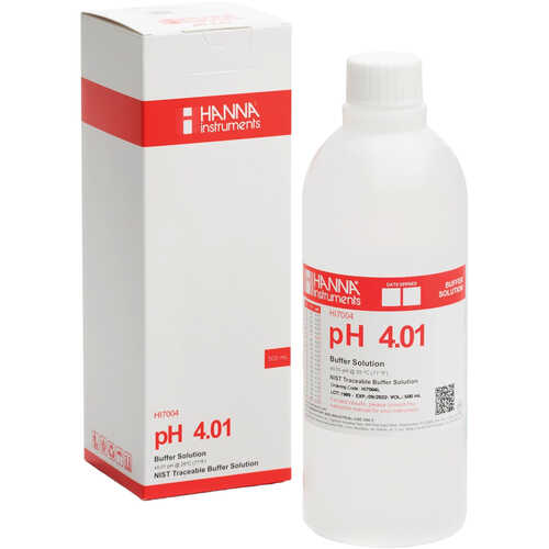 Hanna Instruments pH 4.01 Calibration Buffer Sachets, 20ml, Pack of 10