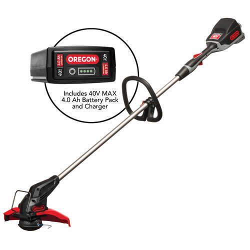 Oregon PowerNow 40V MAX Model ST275 Cordless Trimmer/Edger Kit with 4.0 Ah Battery Pack