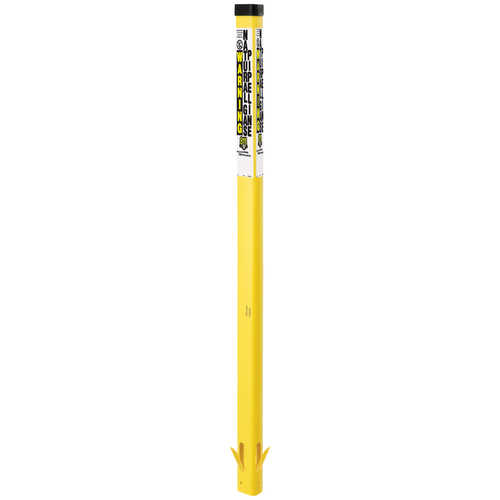 Trident Solutions TriView Marking Post, 66˝ Warning Gas Pipeline, Yellow