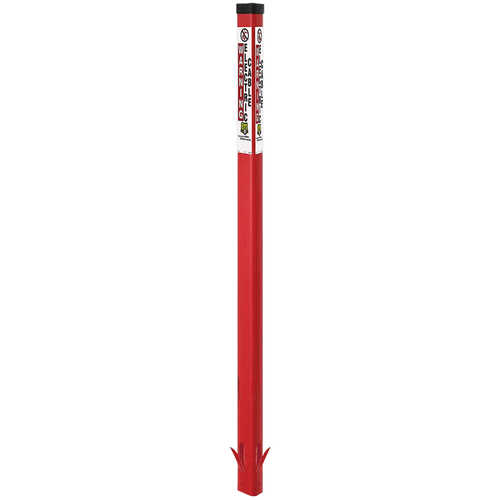 Trident Solutions TriView Marking Post, 66˝ Caution Underground Electric, Red