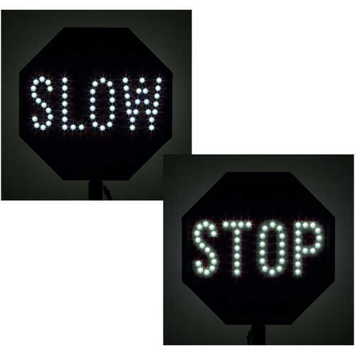 Stop-Lite Flagman's LED Paddle, 18