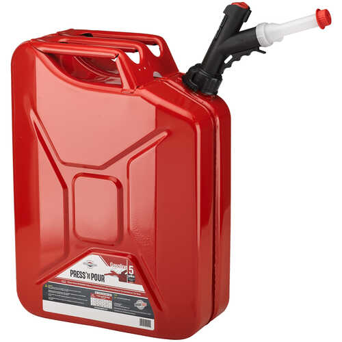 Briggs & Stratton Press ’N Pour Jerry Can, 5-Gallon