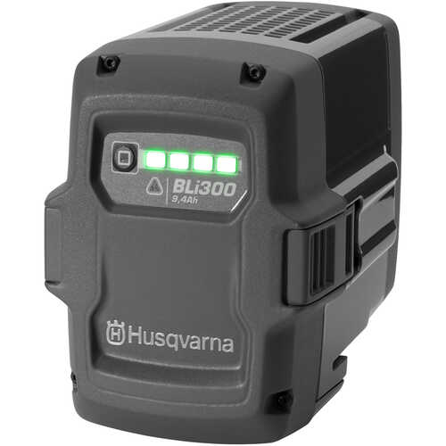 Husqvarna BLi300 High Capacity Battery, 36V Li-Ion, 9.4 Ah, 324W Husqvarna BLi300 High Capacity Battery, 36V Li-Ion, 9.4 Ah, 324W