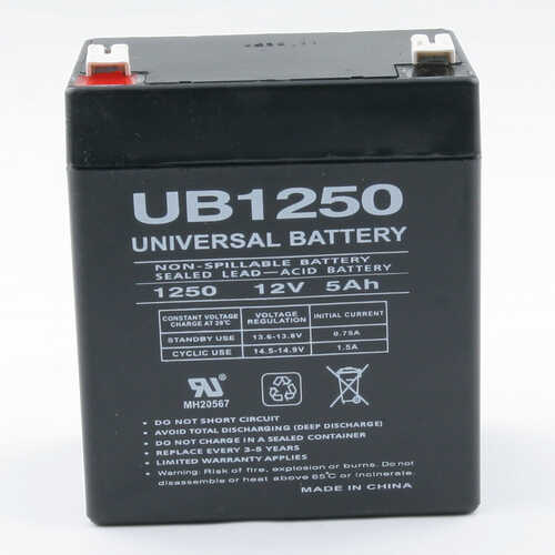 Global Water 12V DC 5AH Rechargable Battery