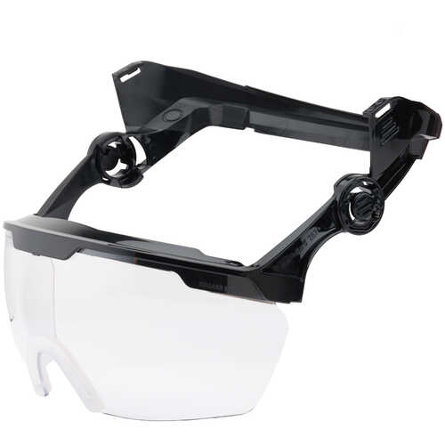 Helmet Mounting Bracket with Eye Protector Bracket and Clear Eye Protector for Bullard Type II+ Safety Helmets