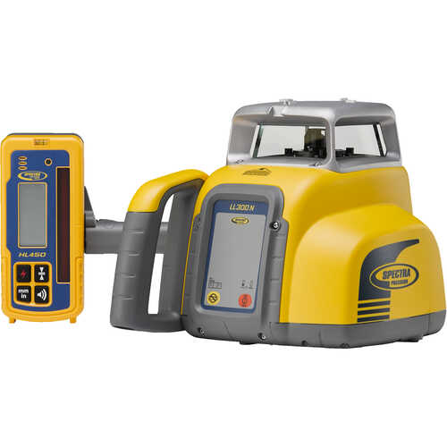 Spectra Geospatial LL300N Laser Level with HL450 Laserometer