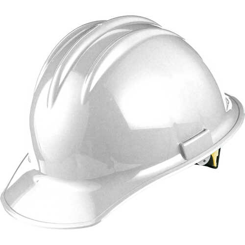 Bullard C30 Classic Slotted Cap, White, Ratchet Suspension