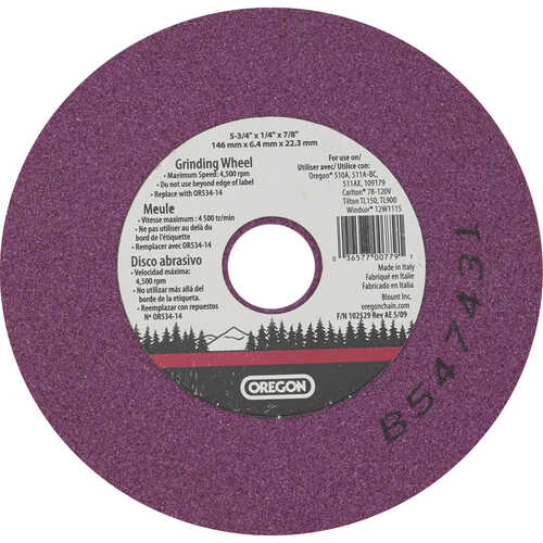 Replacement 1/8” Vitrified Grinding Wheel for Oregon Bench Chain Grinder Replacement 1/8” Vitrified Grinding Wheel for Oregon Bench Chain Grinder
