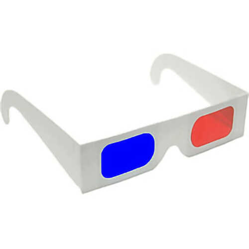 3D Glasses, Red and Cyan