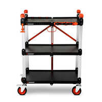 Crescent SITERUNNER 3-Shelf Folding Jobsite Cart