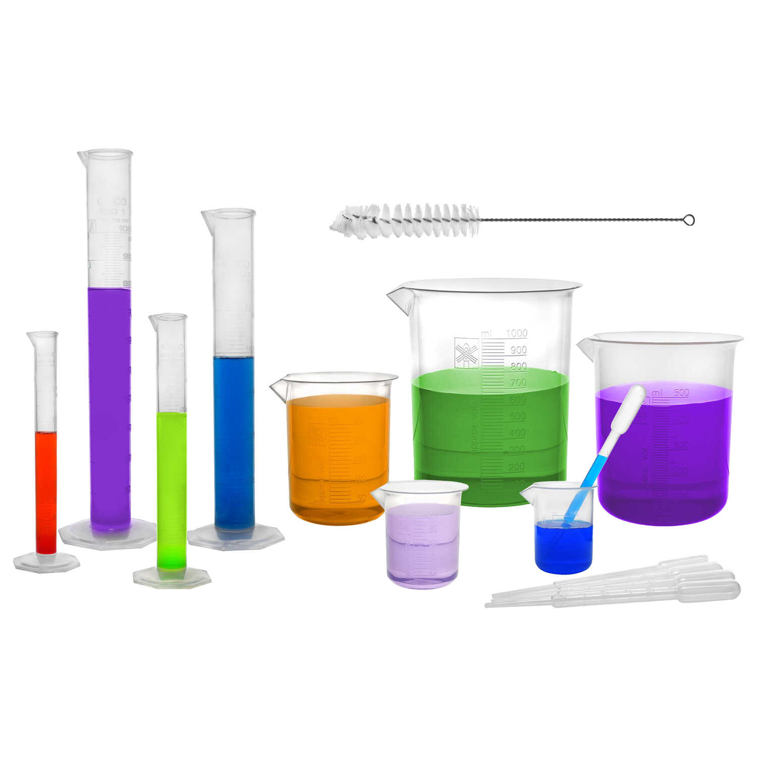 Eisco Labs 15Piece Plastic Labware Set PECO Sales