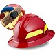 Red Hat, Bullard Wildland Fire Helmet with Ratchet Suspension